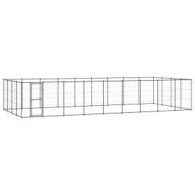 Outdoor Dog Kennel Steel 468.9 ft²