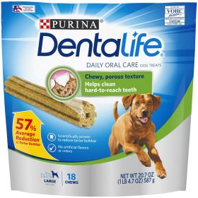 Purina DentaLife Chicken Flavor Dental Treats for Dogs, 20.7 oz Pouch