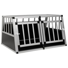 Dog Cage with Double Door 35"x27.2"x19.7"