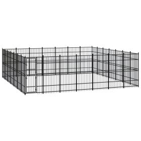 Outdoor Dog Kennel Steel 486.1 ft²