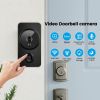 1pc smart wireless doorbell, smart 2.4G WIFI video doorbell, Tuya APP smart system control, two-way intercom, night vision function, video call