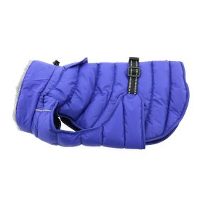 Alpine Extreme Cold Puffer Coat (Color: Blue, size: 5X-Large)