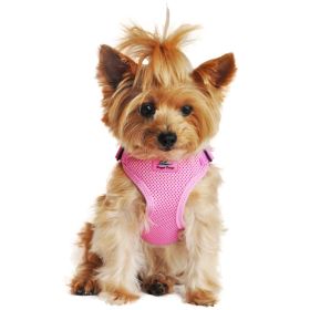 Wrap and Snap Choke Free Dog Harness (Color: Candy Pink, size: small)